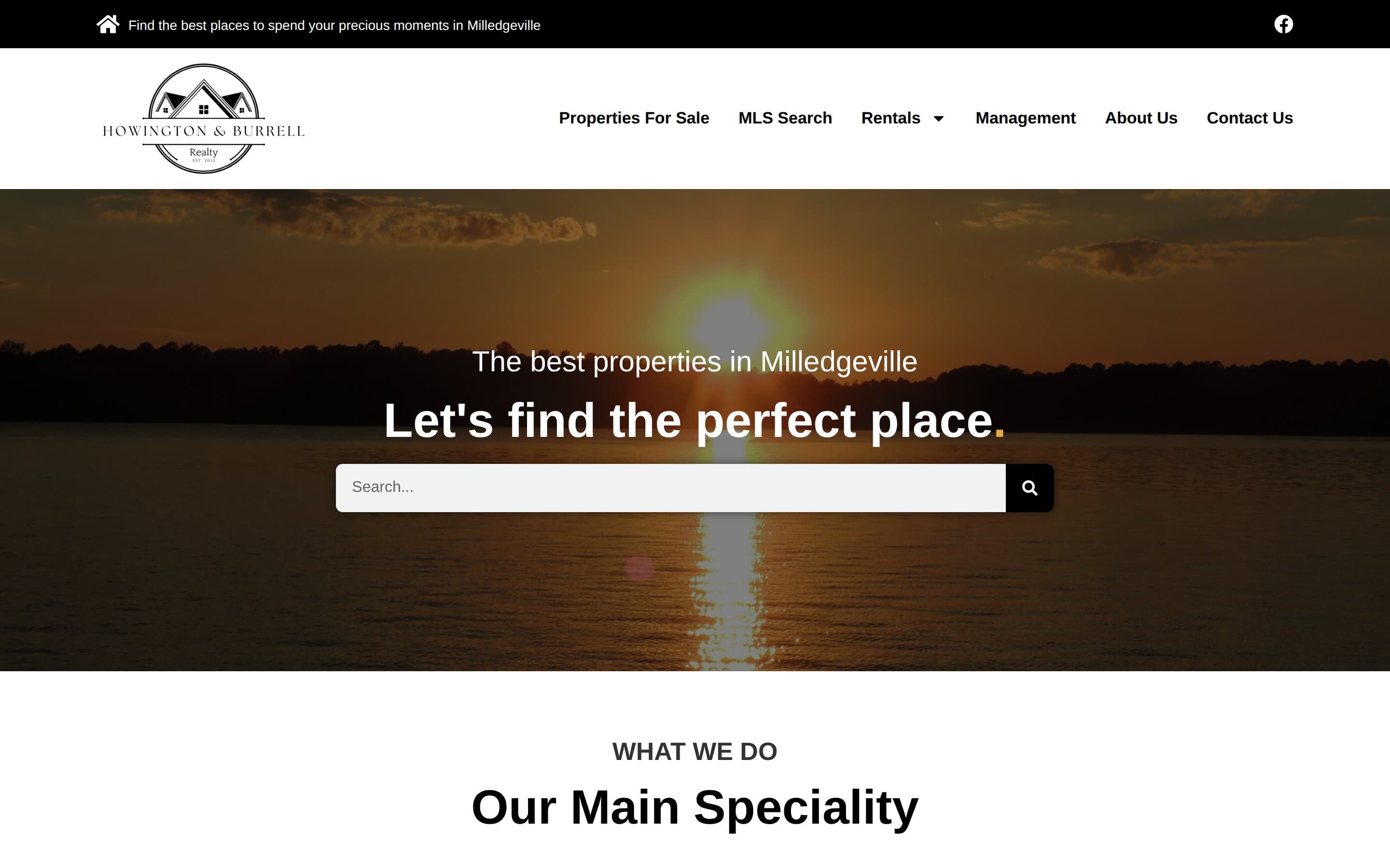 Howington & Burrell Realty website