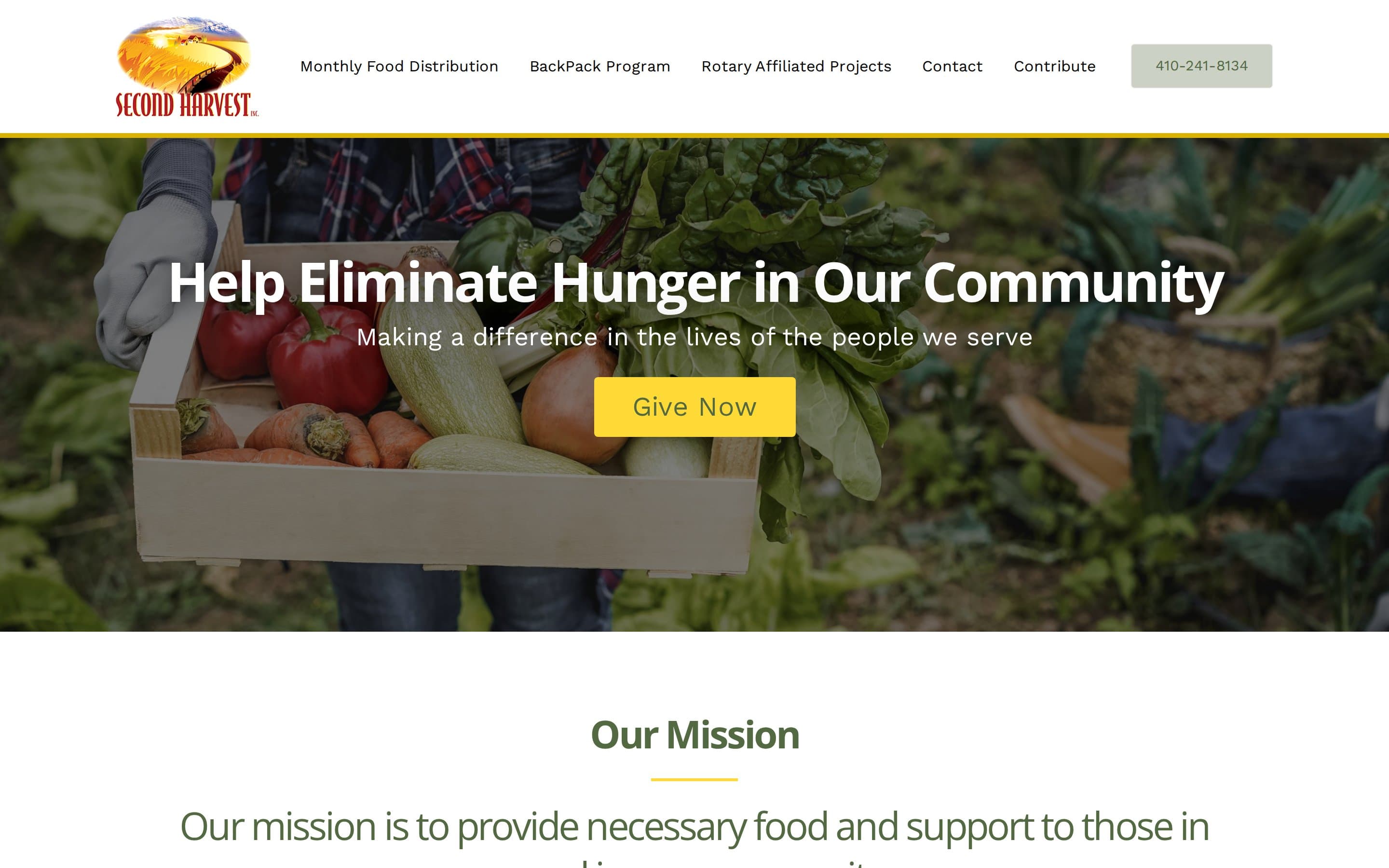 Second Harvest website